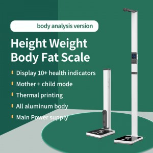 Height Weight BMI Body Fat Medical Scale HS-10BF