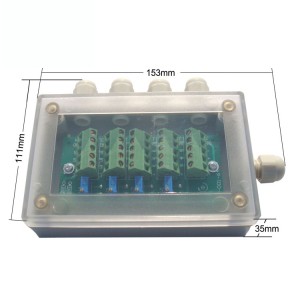 Plastic Four Channels Junction Box with Small Size JTB-4PS